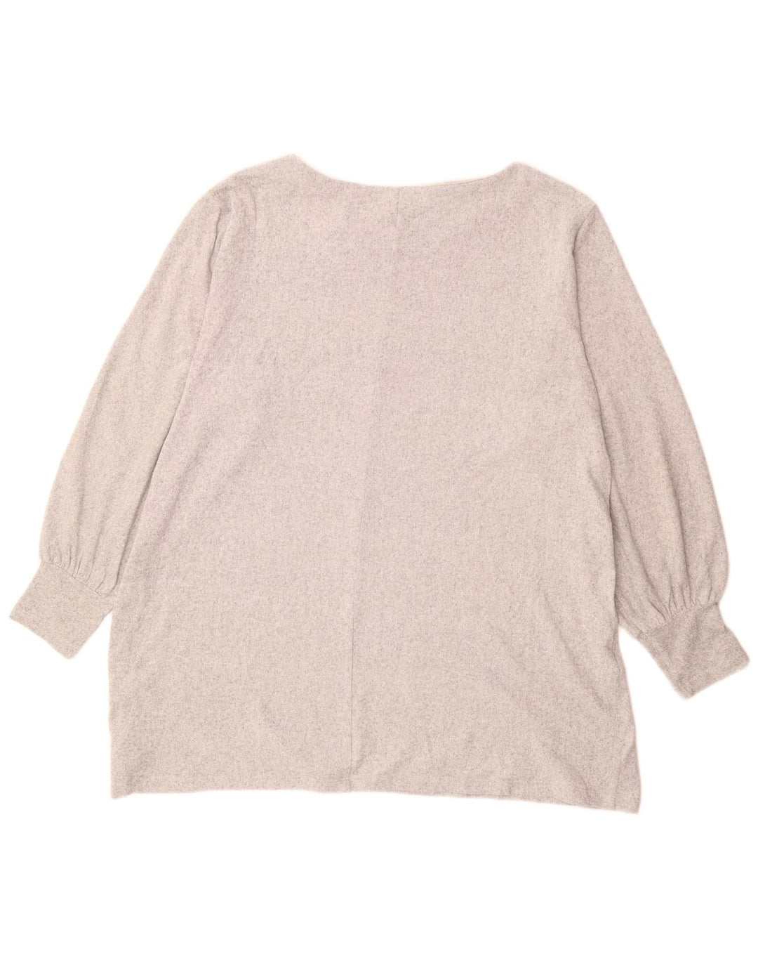 MARKS & SPENCER Womens Sweatshirt Jumper UK 22 3XL Grey Flecked Polyester