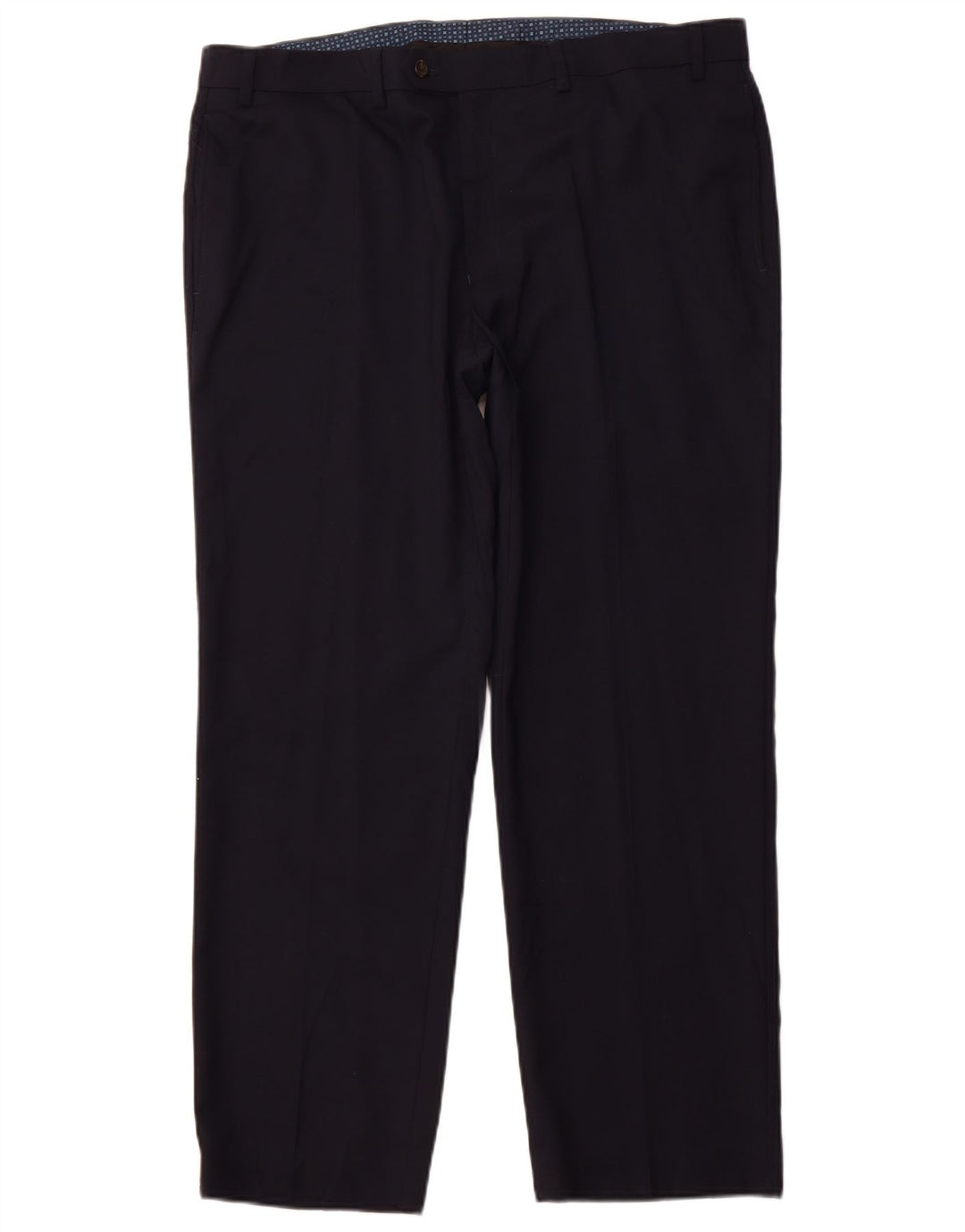 POLO RALPH LAUREN Mens Straight Suit Trousers W38 L30 Navy Blue Polyester