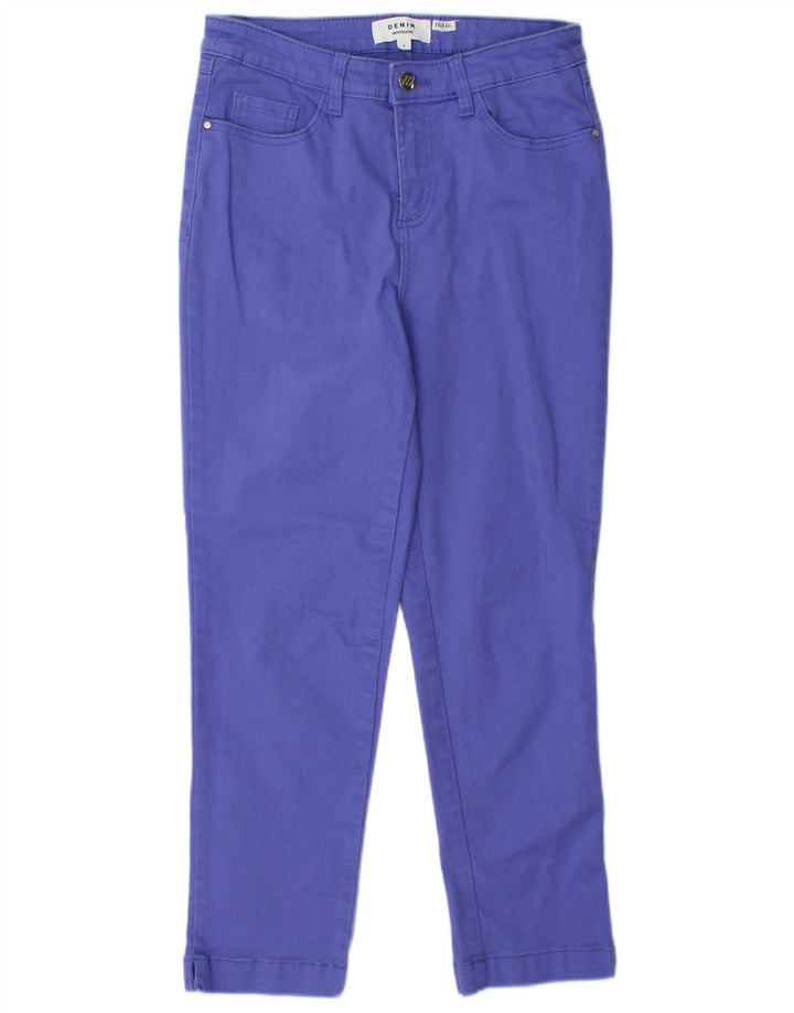 MONSOON Womens Hoile Cropped Jeans UK 8 Small W28 L25 Purple