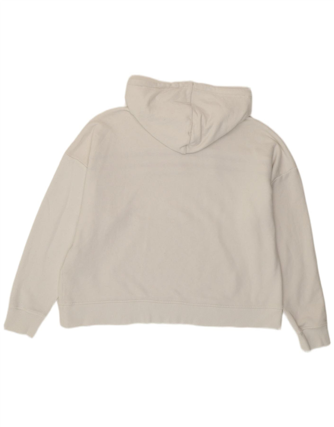 TOMMY HILFIGER Womens Oversized Graphic Hoodie Jumper UK 18 XL White