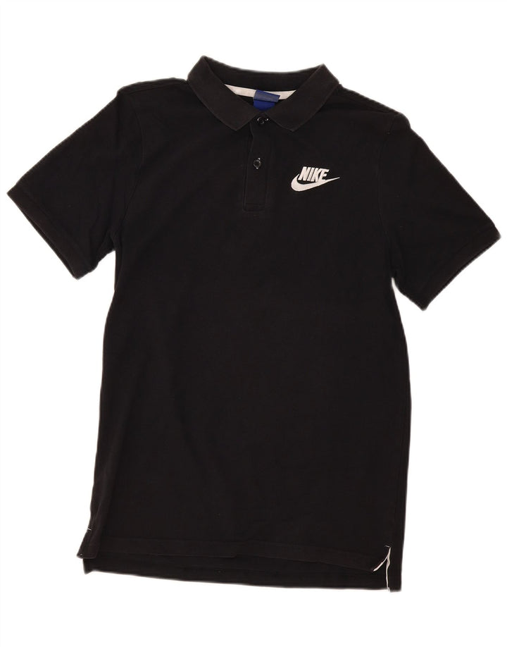 Nike Mens Polo Shirt Small Black Cotton