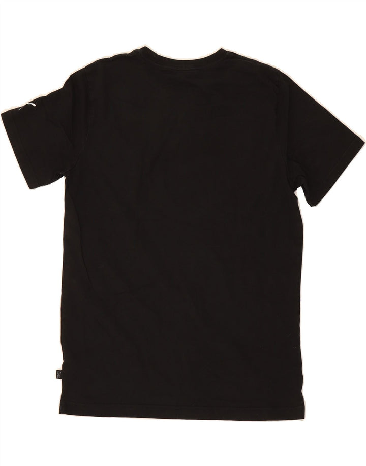 PUMA Mens Graphic T-Shirt Top Medium Black Cotton Vintage Puma and Second-Hand Puma from Messina Hembry 