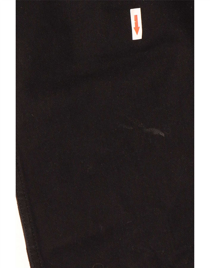 Wrangler Mens Straight Jeans W34 L34 Black Cotton