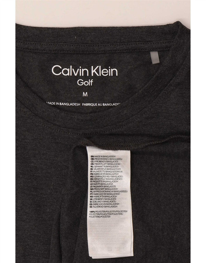 Calvin Klein Mens T-Shirt Top Medium Grey Polyester