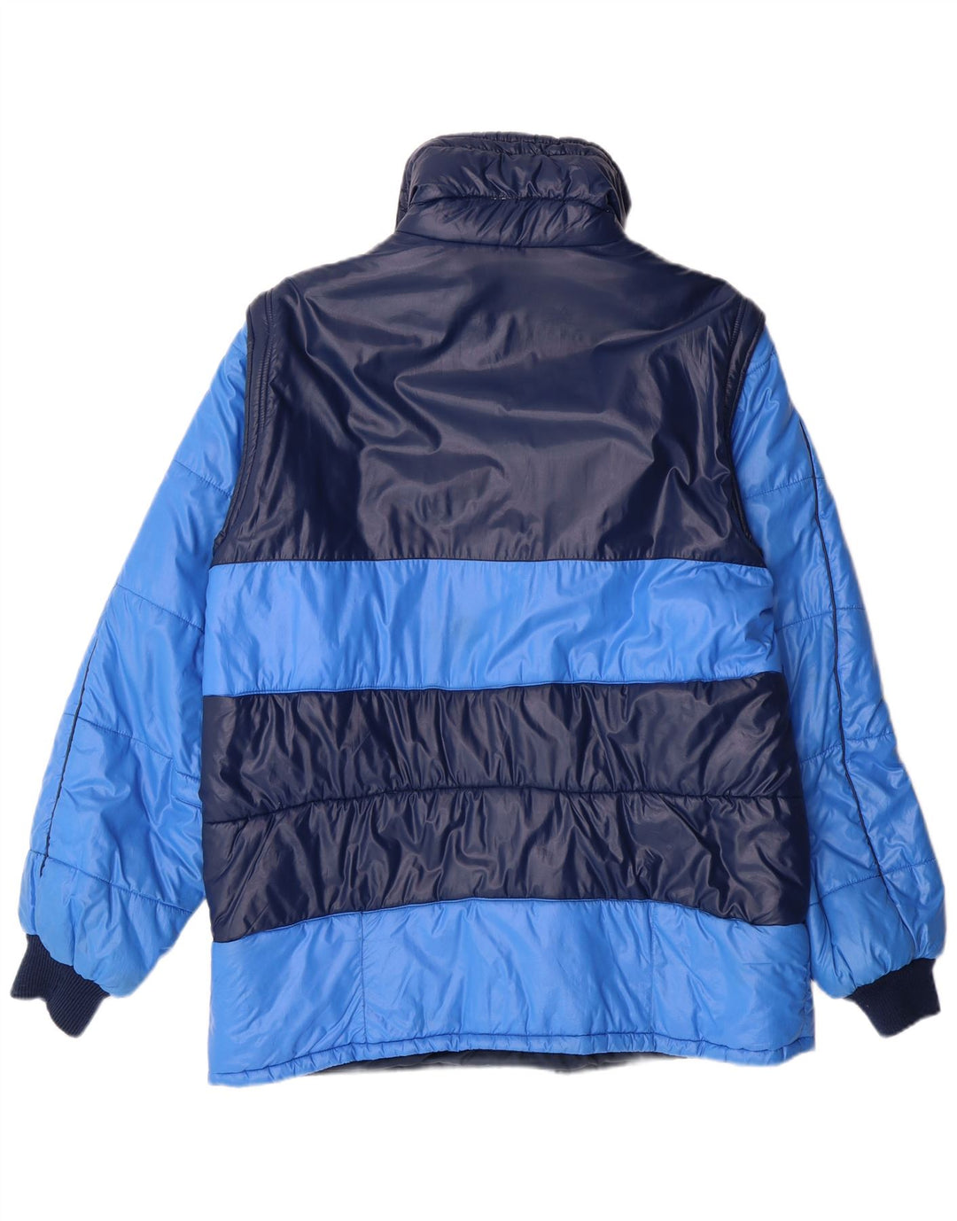 Belfe Mens Padded Jacket IT 56 3XL Blue Colourblock