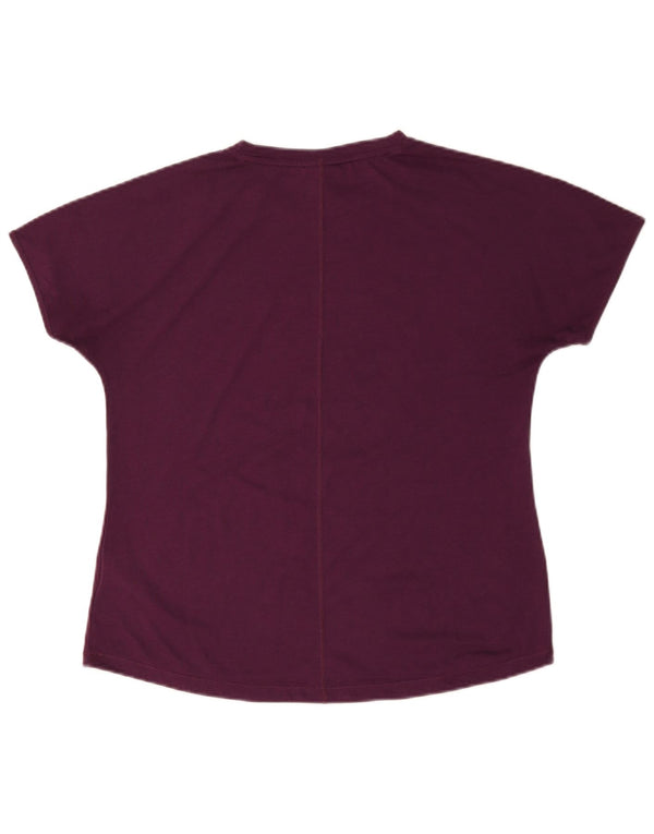 Puma Womens Graphic T-Shirt Top UK 16 Large Purple Polyester