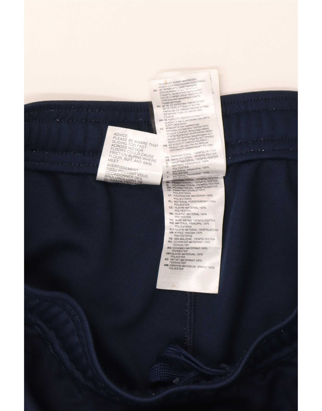 Adidas Mens Tracksuit Trousers Medium Navy Blue Polyester