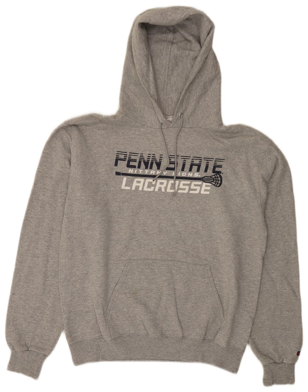 Champion Mens Penn State Nittany Lions Hoodie Jumper Medium Grey Flecked