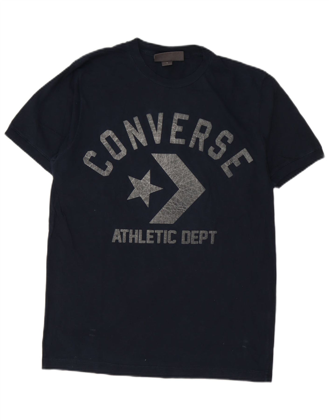 Converse Mens Graphic T-Shirt Top Small Navy Blue Cotton