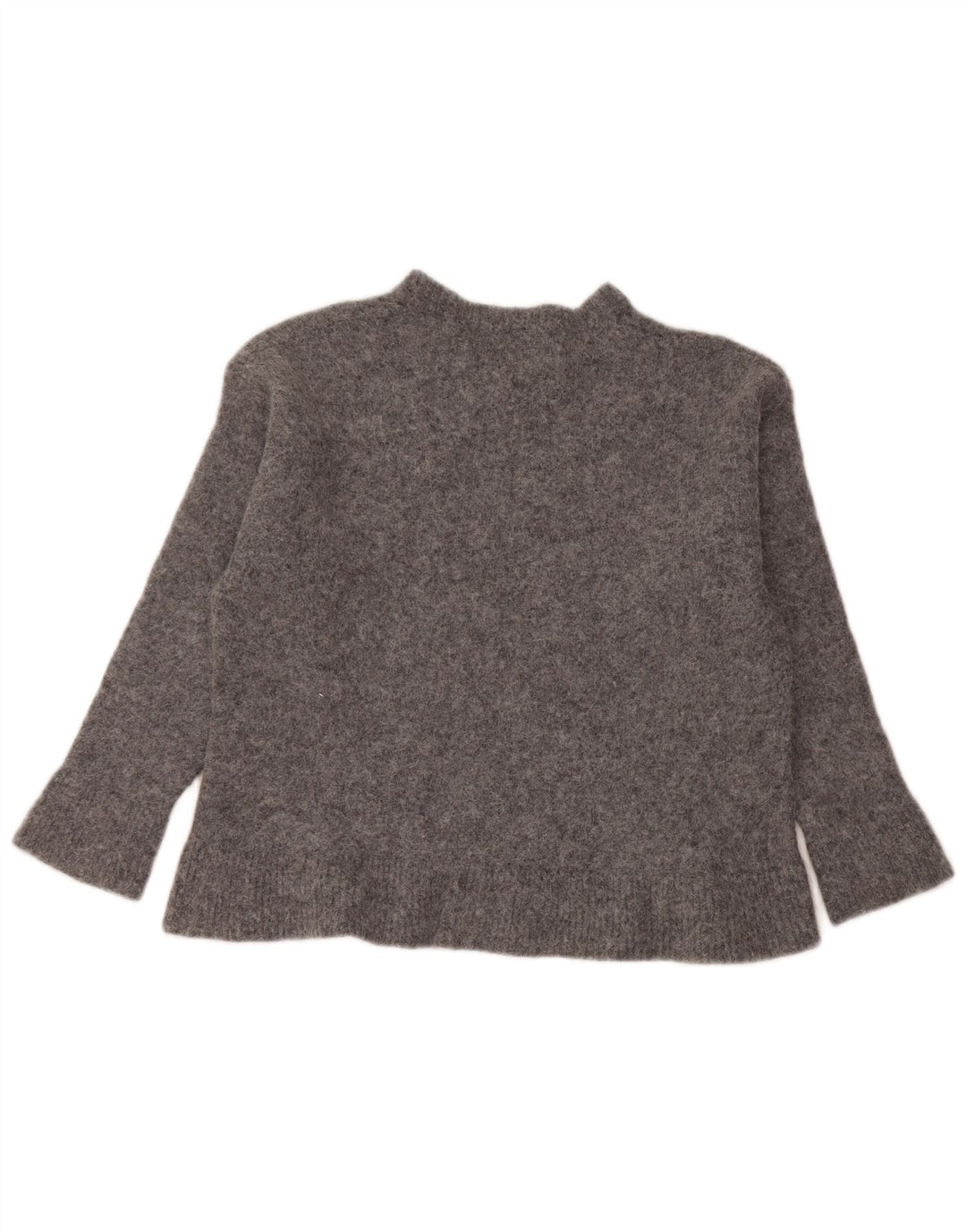 Calvin Klein Girls Crew Neck Jumper Sweater 9-10 Years Large Grey Polyamide