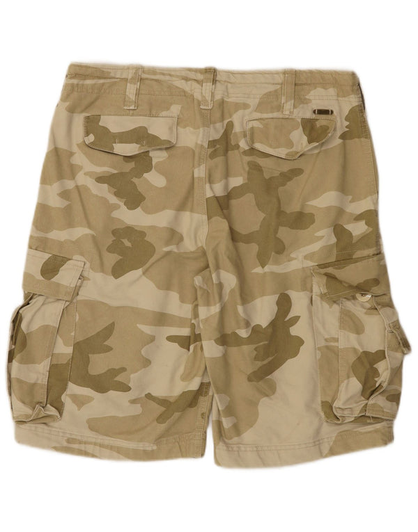 Brandit Mens Cargo Shorts Large W36 Khaki Camouflage Cotton