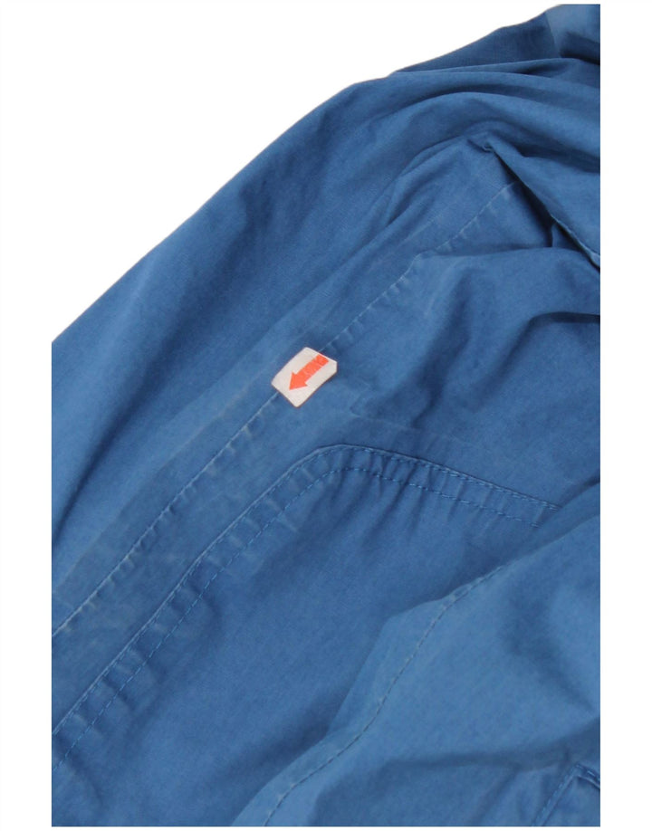 TIMBERLAND Mens Hooded Windbreaker Jacket UK 36 Small Blue Polyester