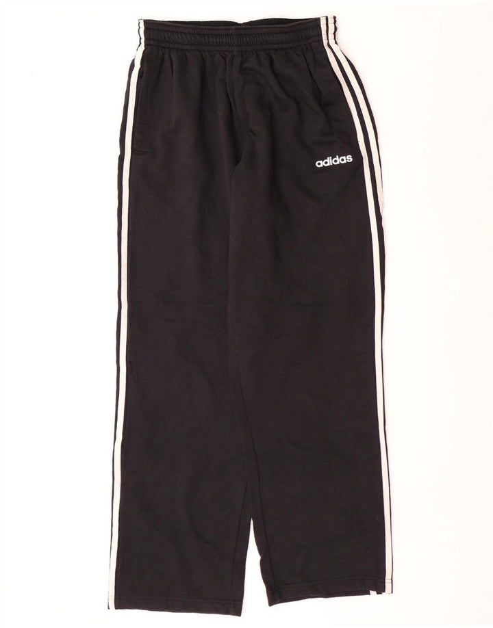 ADIDAS Womens Tracksuit Trousers UK 14 Large  Black Cotton