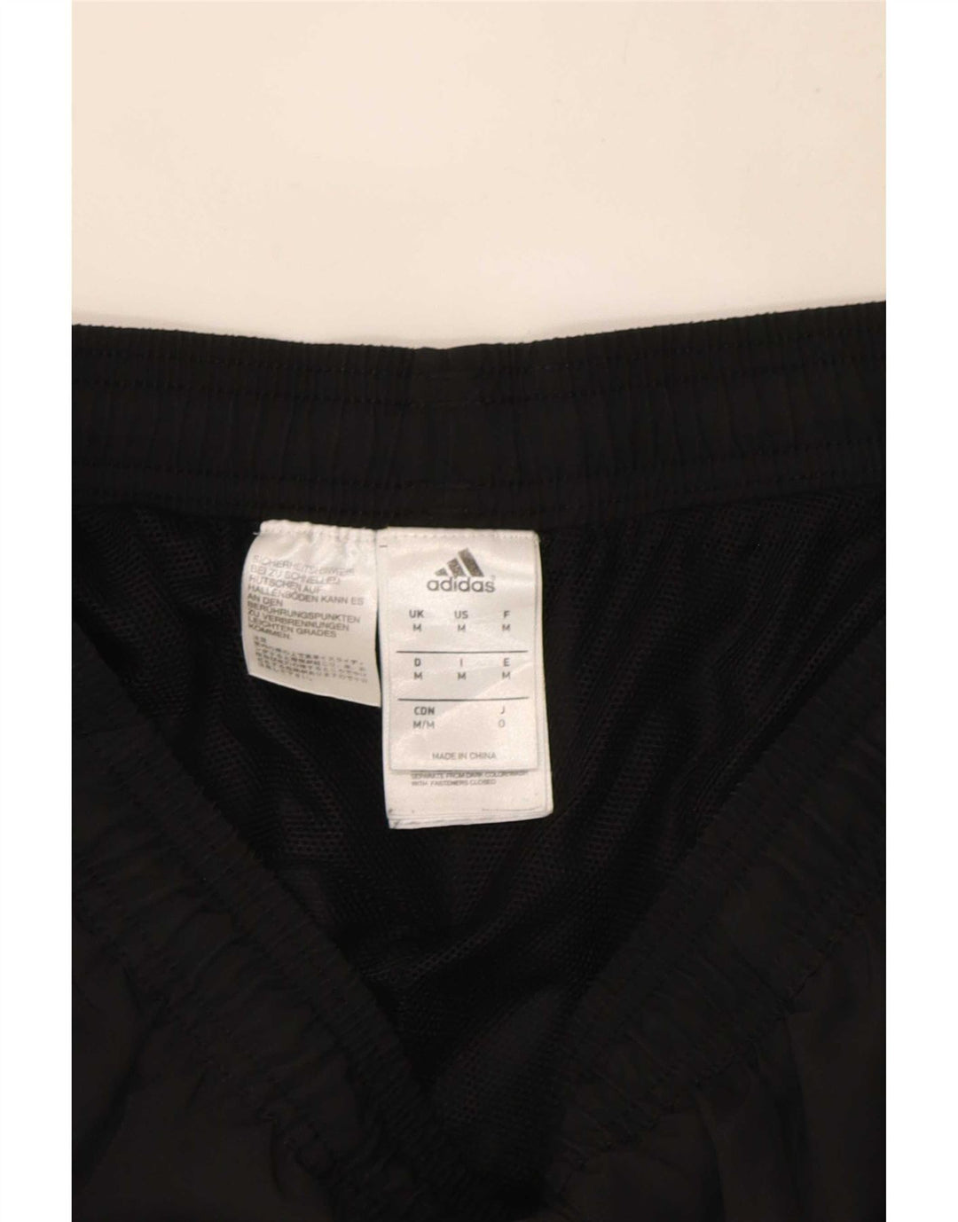 Adidas Mens Tracksuit Trousers Joggers Medium Black Colourblock Polyester