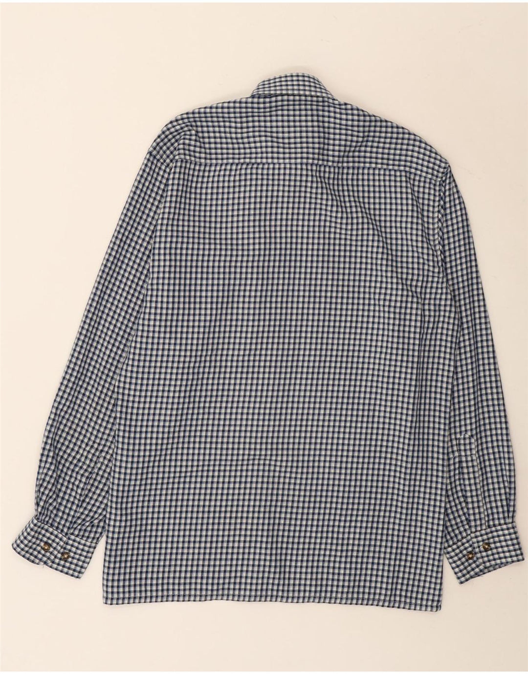 Dickies Mens Shirt Medium Blue Gingham Polyester