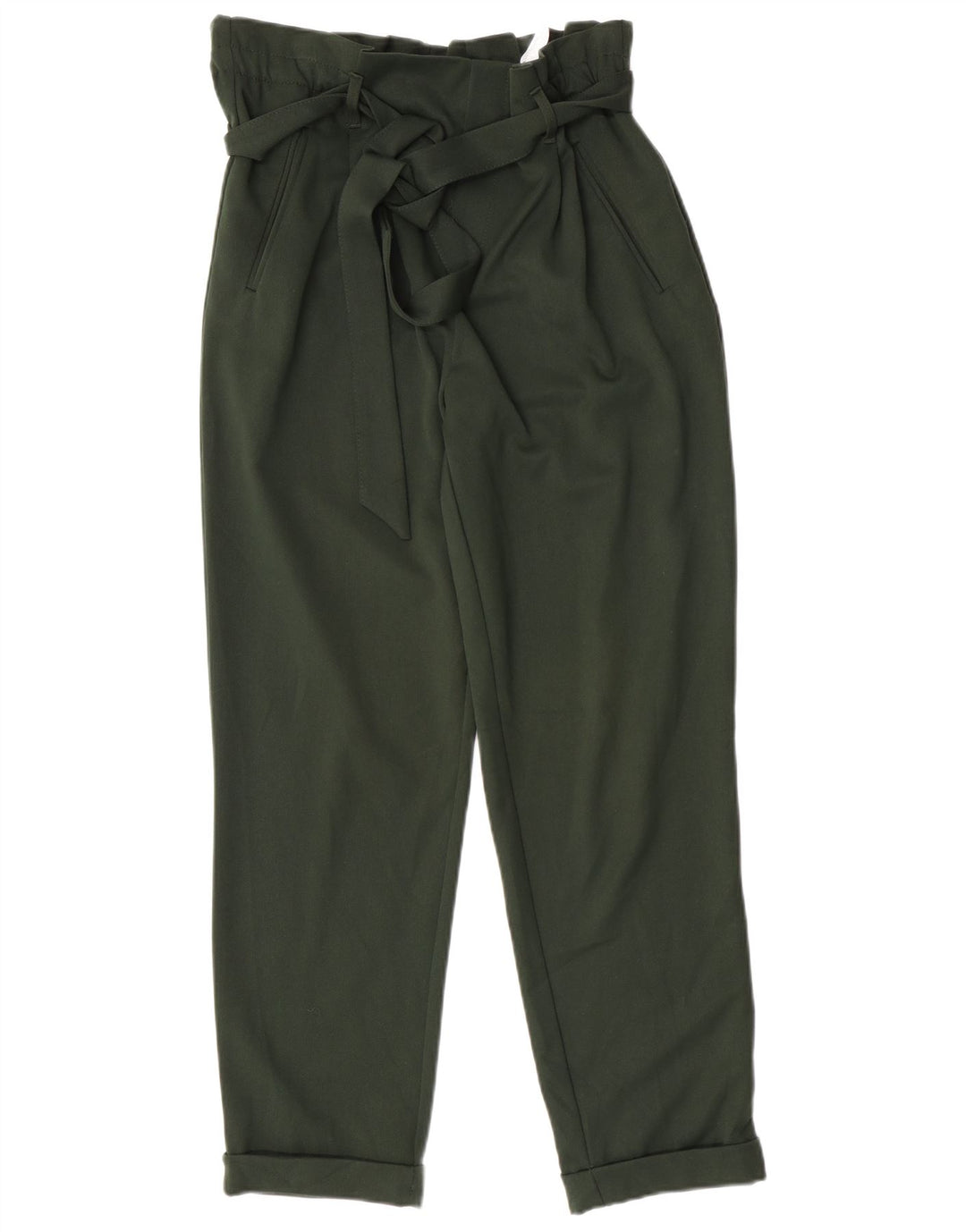 ZARA Womens Pegged Casual Trousers Medium W28 L27 Green Polyester