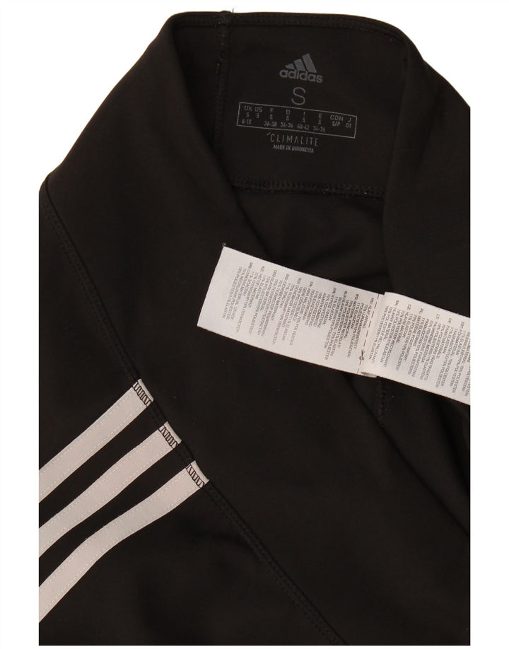 Adidas Womens Climalite Leggings UK 8/10 Small Black Polyester