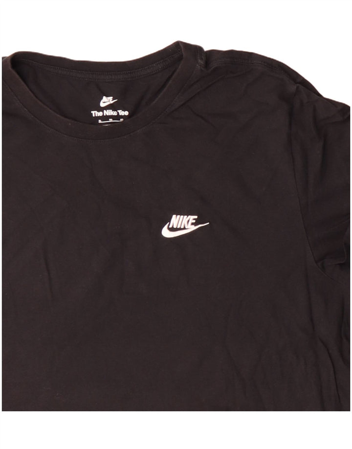 Nike Mens T-Shirt Top XL Black Cotton