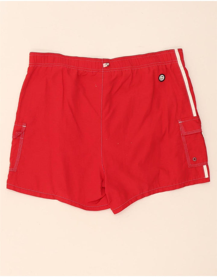 Colmar Mens Swimming Shorts IT 50 Large Red Colourblock Polyamide