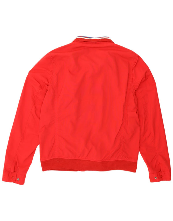 Tommy Hilfiger Mens Bomber Jacket UK 40 Large Red Nylon