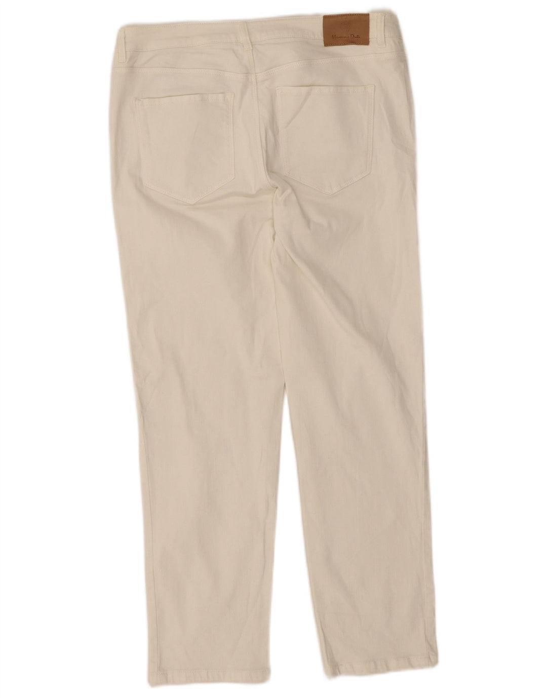 Massimo Dutti Womens Slim Jeans EU 40 MMedium W30 L26 White Cotton