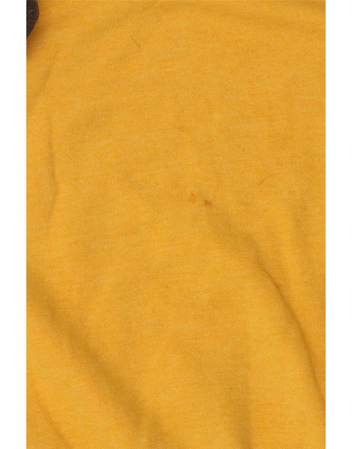 Champion Mens Sweatshirt Jumper Medium Yellow Colourblock Cotton