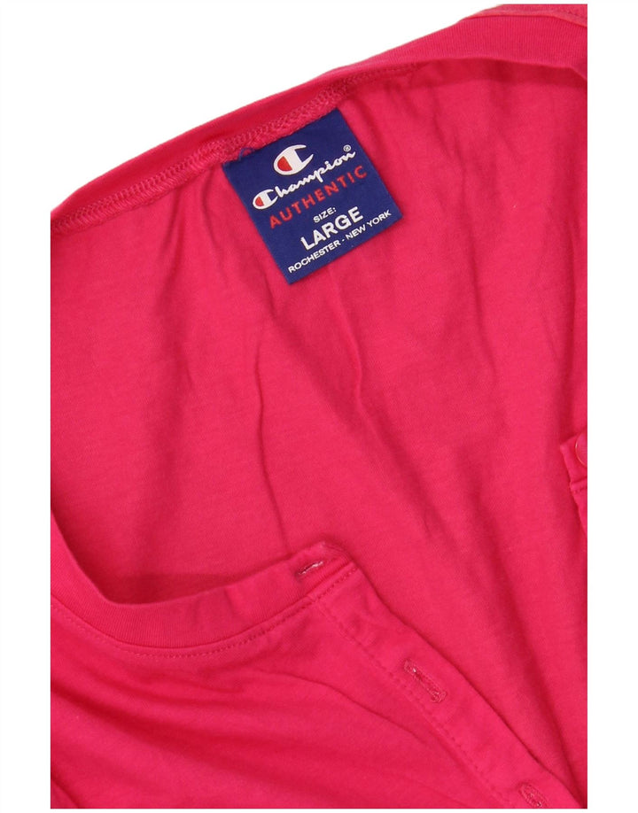 CHAMPION Womens Vest Top UK 14 Large Pink
