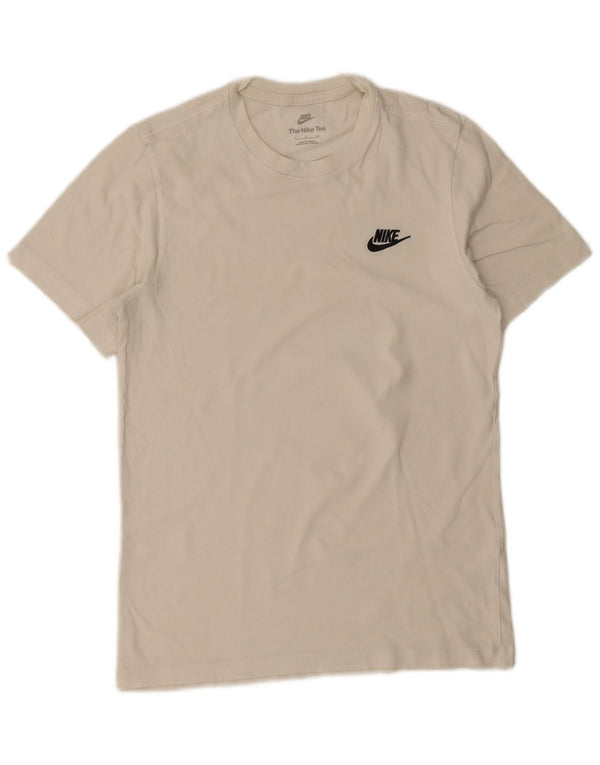 Nike Mens T-Shirt Top Small White Cotton
