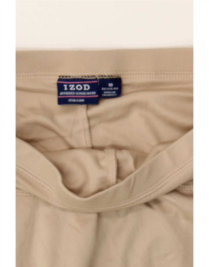 IZOD Girls Mini Skirt 9-10 Years W24  Beige Polyester Vintage Izod and Second-Hand Izod from Messina Hembry 