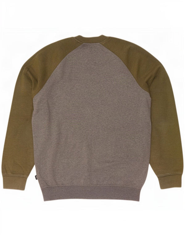 Vans Mens Sweatshirt Jumper Large Grey Colourblock