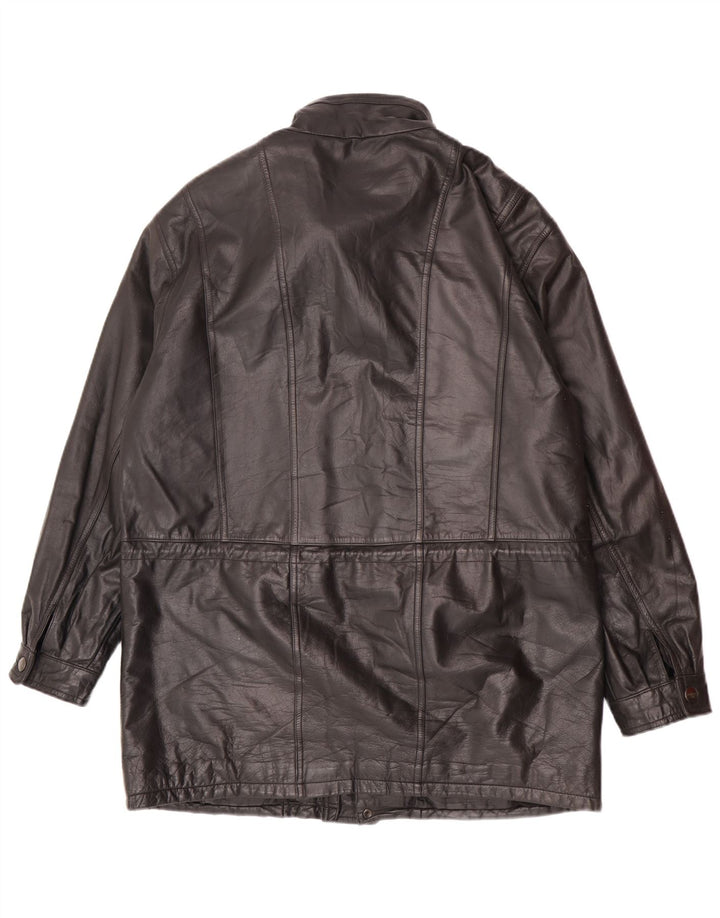 WESTBURY Mens Leather Jacket IT 52 XL Black Leather