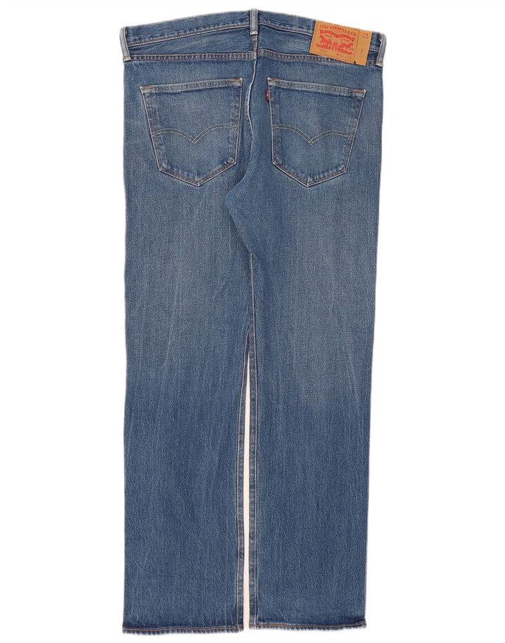Levi's Mens 501 Straight Jeans W36 L32 Blue Cotton