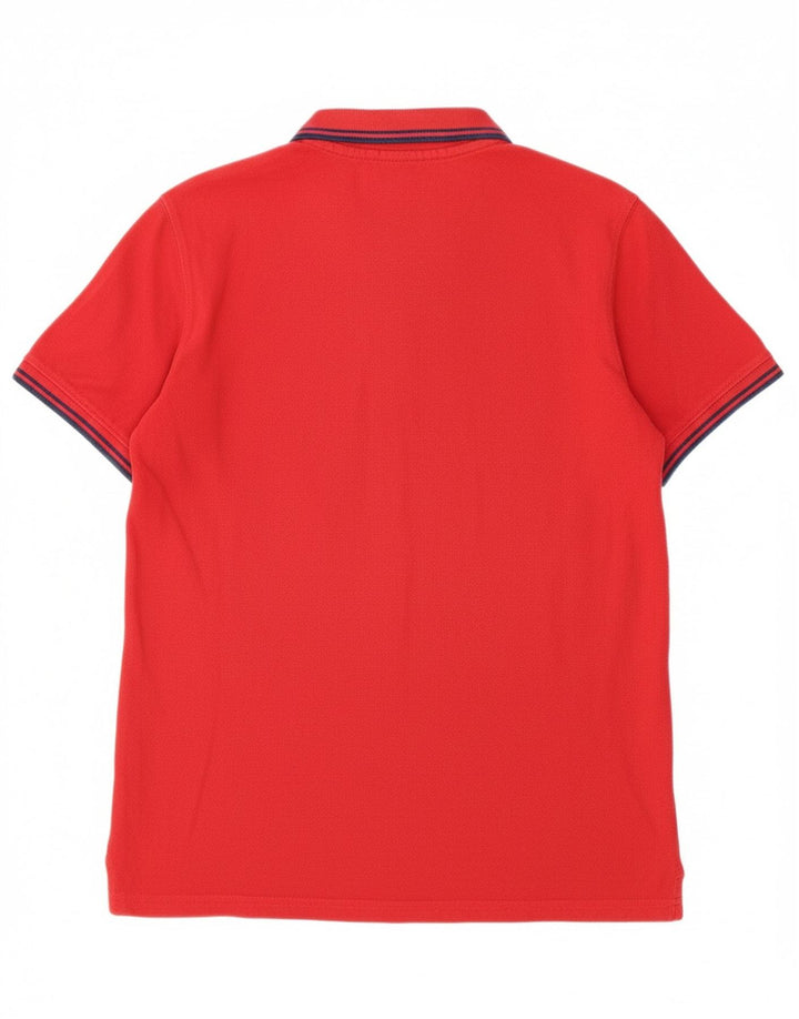 CARRERA Mens Polo Shirt Large Red Cotton Vintage Carrera and Second-Hand Carrera from Messina Hembry 