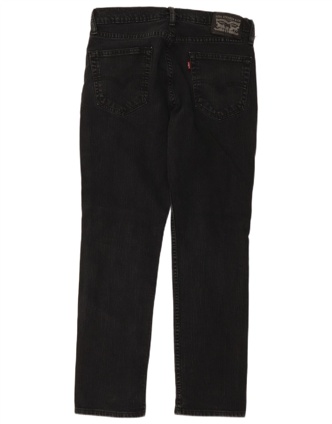Levi's Mens Straight Jeans W34 L30 Black Cotton