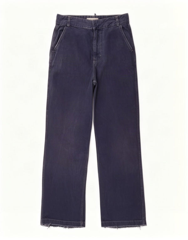 Zara Womens High Rise Loose Jeans EU 32 2XS W22 L28 Navy Blue