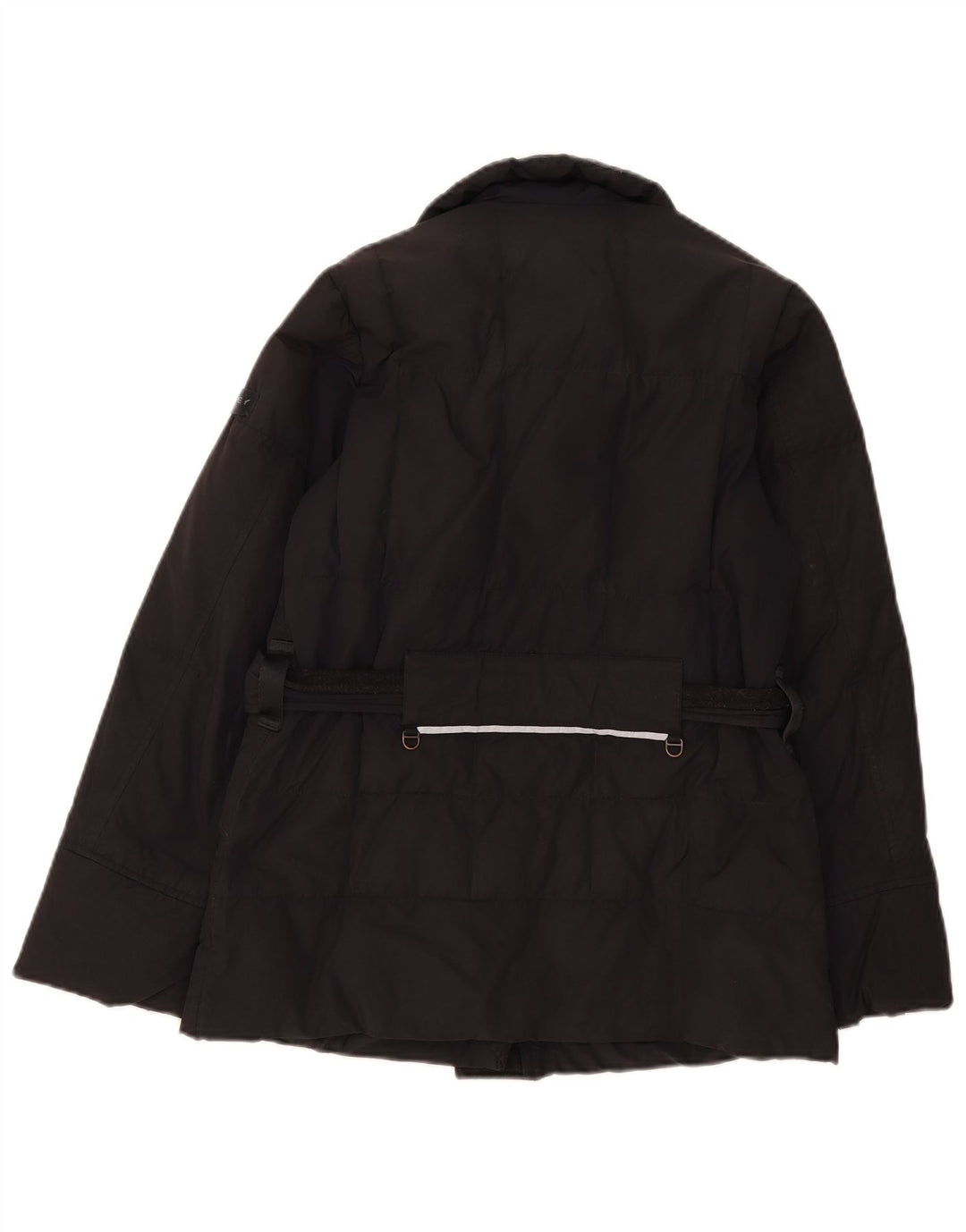 PEUTEREY Womens Padded Jacket IT 40 Small Navy Blue Cotton