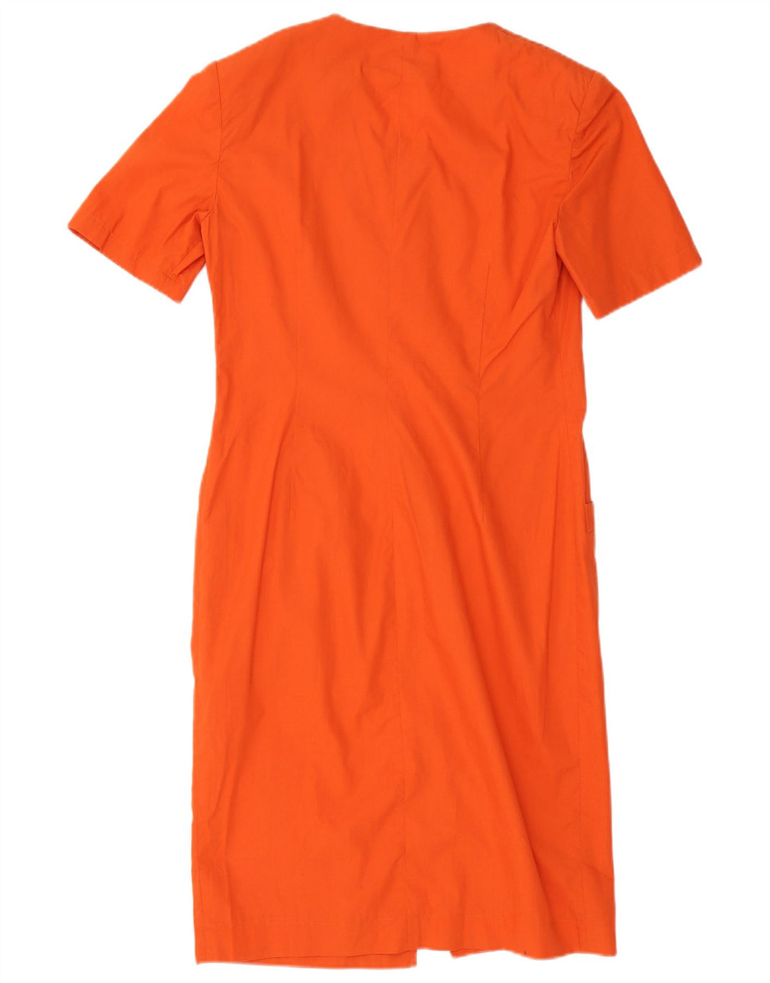 Maison Jacques Womens Shirt Dress IT 42 Medium Orange Cotton