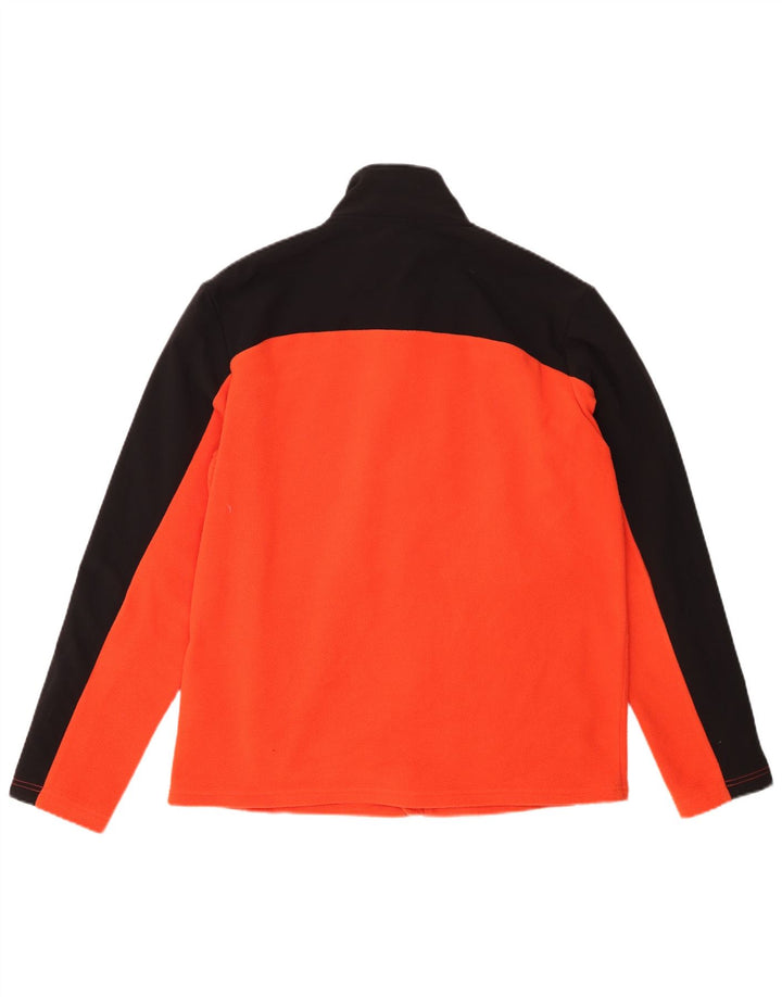 THE NORTH FACE Mens Fleece Jacket UK 38 Medium Orange Colourblock
