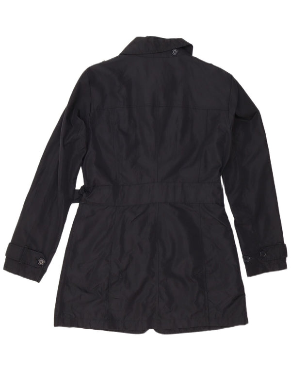 Woolrich Womens Trench Coat UK 16 Large Black Nylon