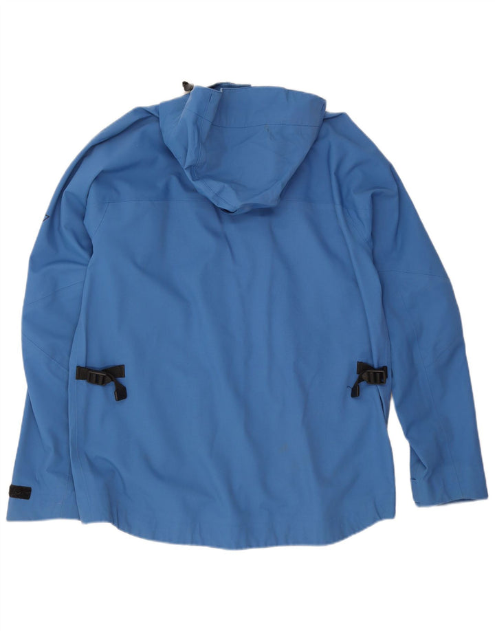 Musto Mens Hooded Rain Jacket UK 38 Medium Blue Polyamide