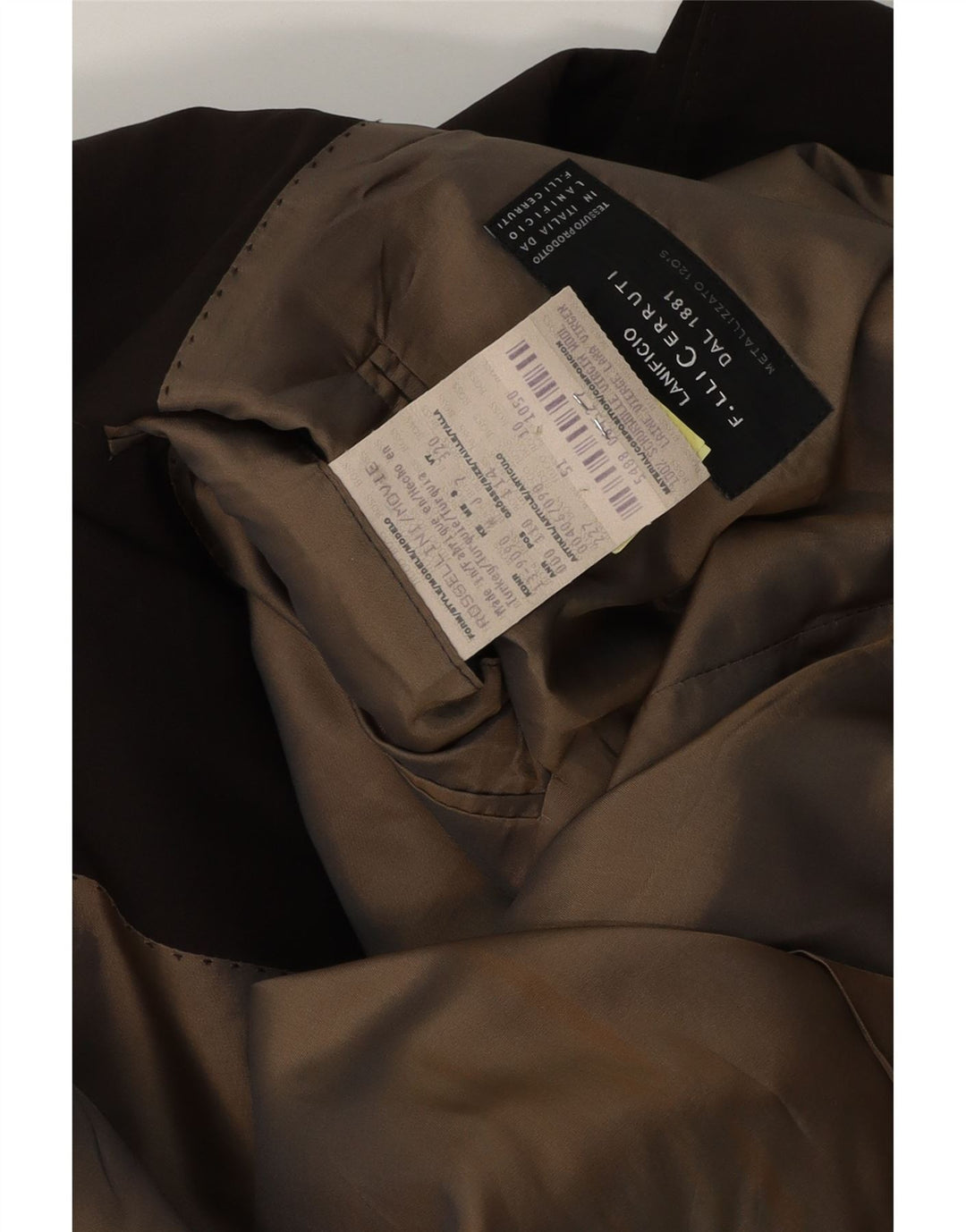 Cerruti 1881 Mens 3 Button Blazer Jacket IT 51 Large Brown Virgin Wool
