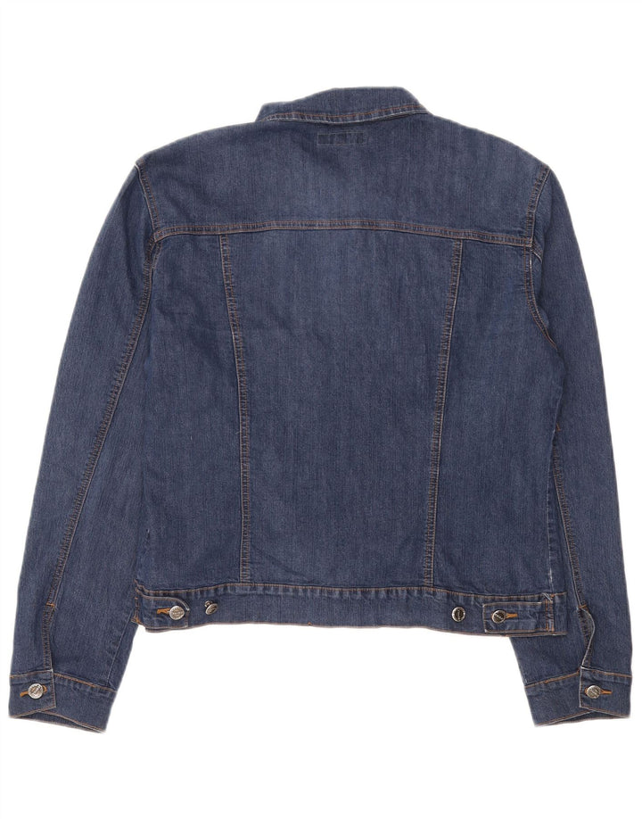 Vintage Womens Denim Jacket UK 16 Large Blue Cotton