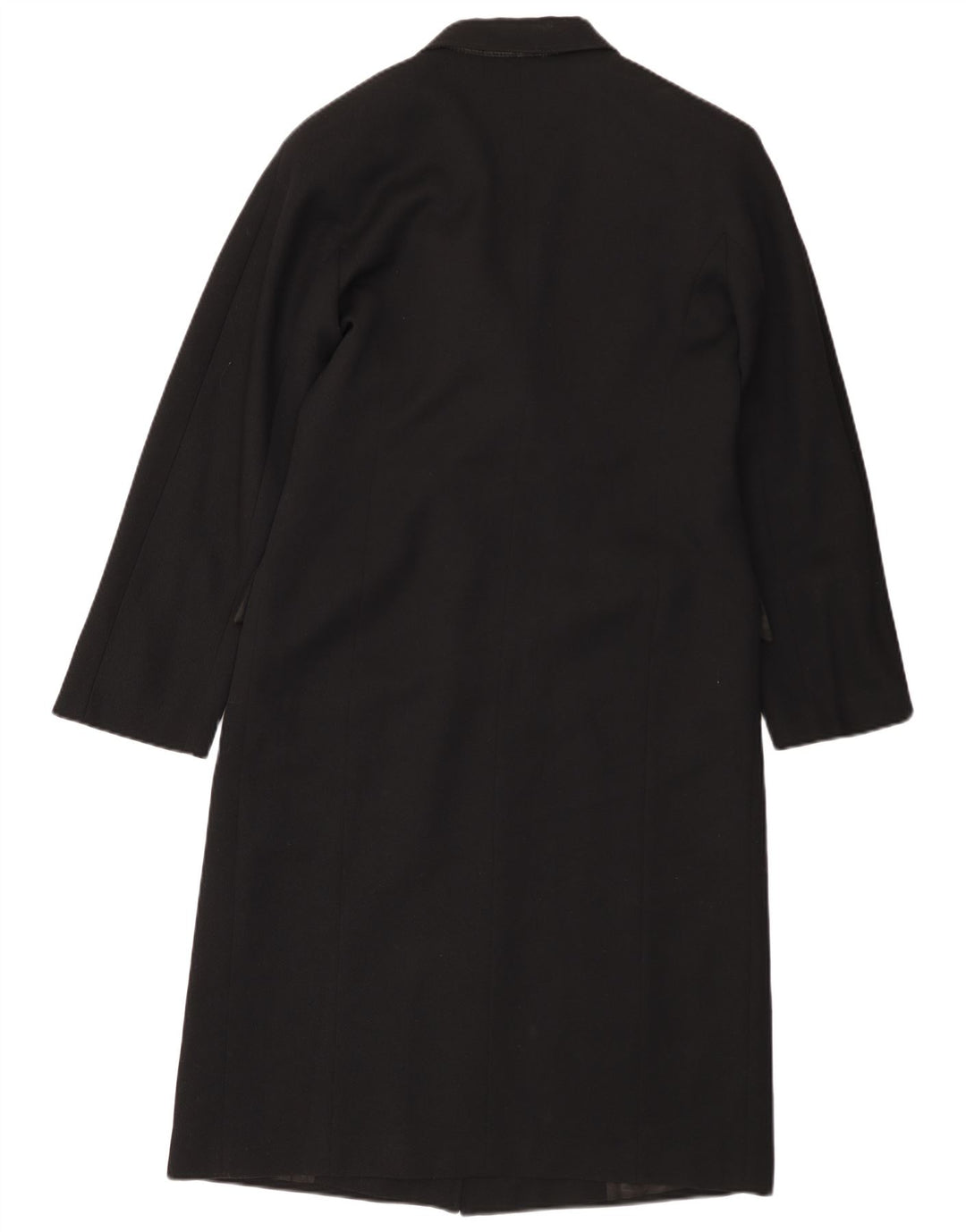 Trussardi Womens Overcoat IT 46 Large Black Wool