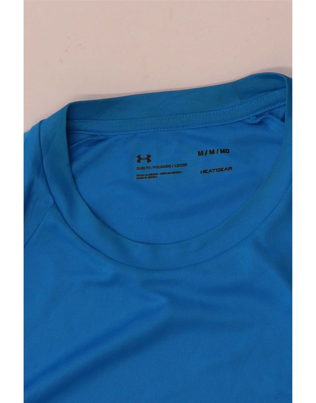 Under Armour Mens Short Sleeve Regular T-Shirt Top Medium Blue