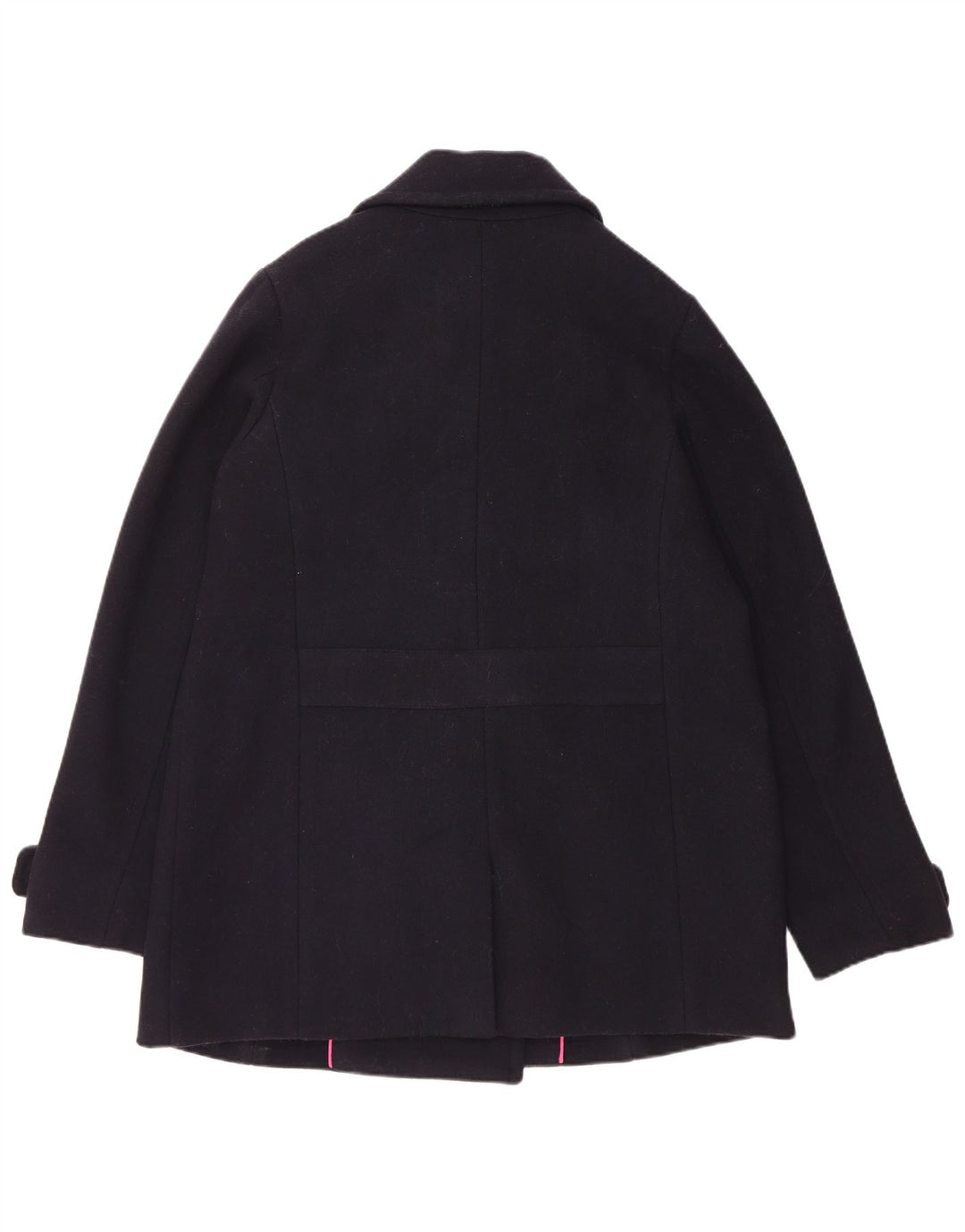 Crew Clothing Womens Pea Coat UK 14 Medium Navy Blue Wool