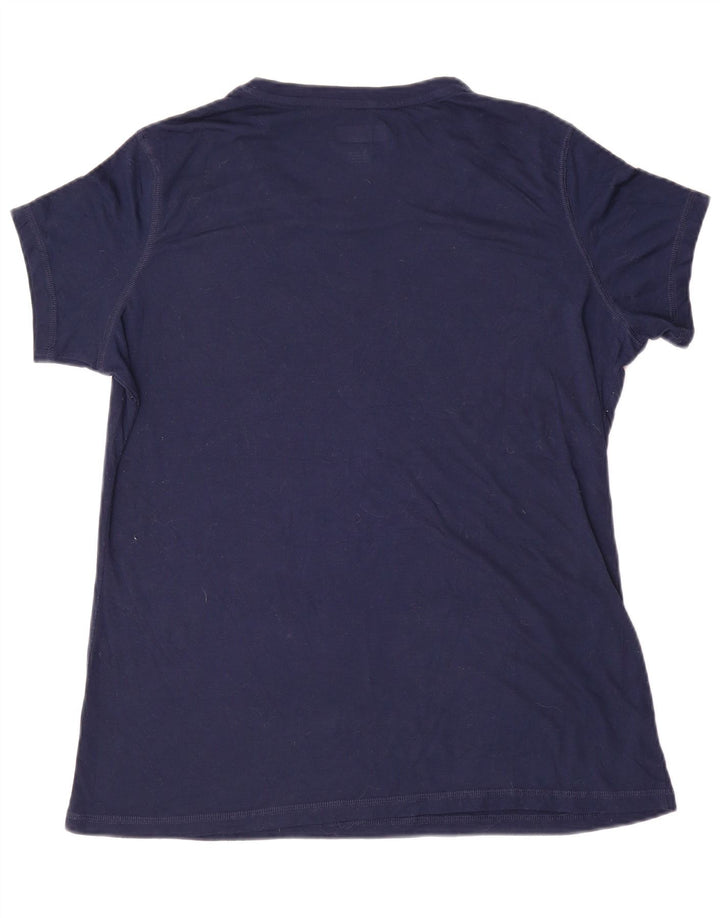 NFL Womens Dallas Cowboys Graphic T-Shirt Top UK 18 XL Navy Blue Polyester