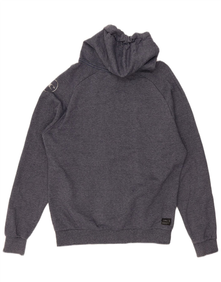 O'NEILL Mens Graphic Hoodie Jumper Medium Navy Blue Cotton