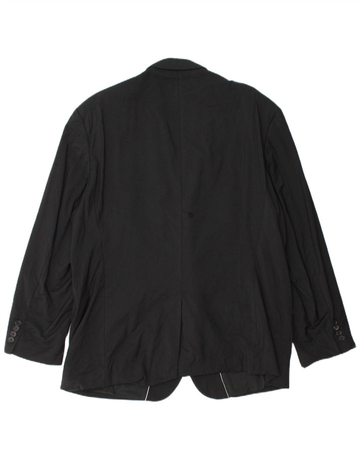 HUGO BOSS Mens Guabello 2 Button Blazer Jacket UK 40 Large Black Viscose
