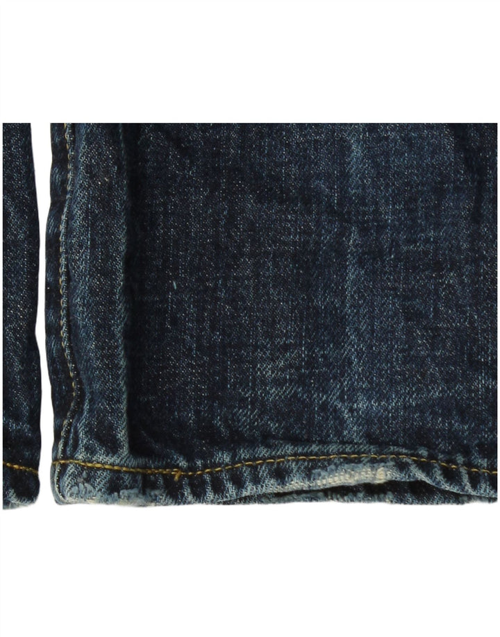 G-Star Mens Distressed Slim Jeans W33 L34 Blue Cotton