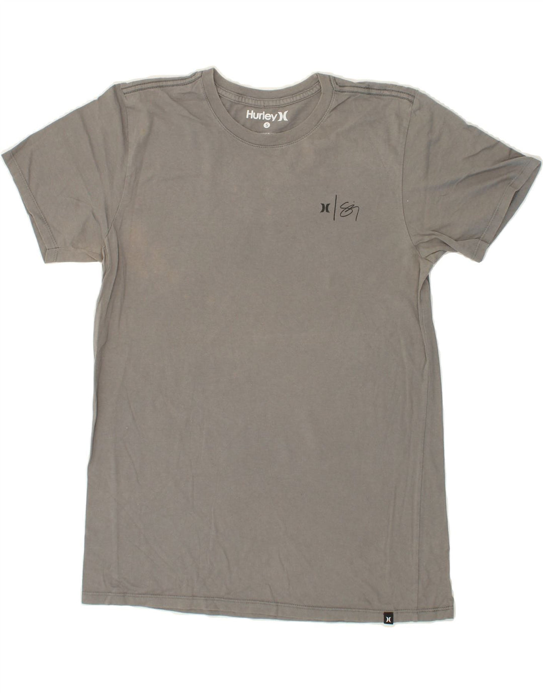 HURLEY Mens Graphic T-Shirt Top Small Grey Cotton Vintage Hurley and Second-Hand Hurley from Messina Hembry 